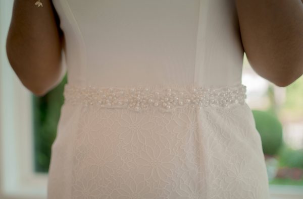 eyelashes lace belt, pearl lace wedding belt, pearl bridal accessory, lace scallop belt, elegant bridal belt, lace wedding dress belt Scoop neckline wedding dress, tie in back wedding dress, lace sheath dress, satin detailed dress, open back with tie dress,