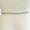 bridal rhinestone belt, bridal accessories, mini belt, wedding dress belt, skinny belt